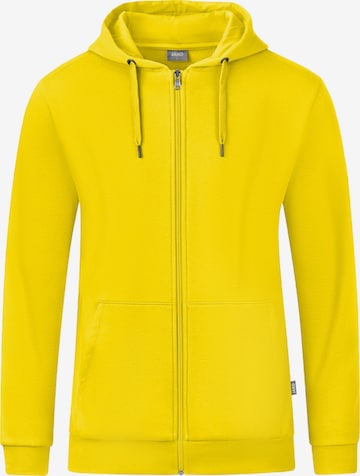 JAKO Sportsweatjacke in Gelb: Vorderseite