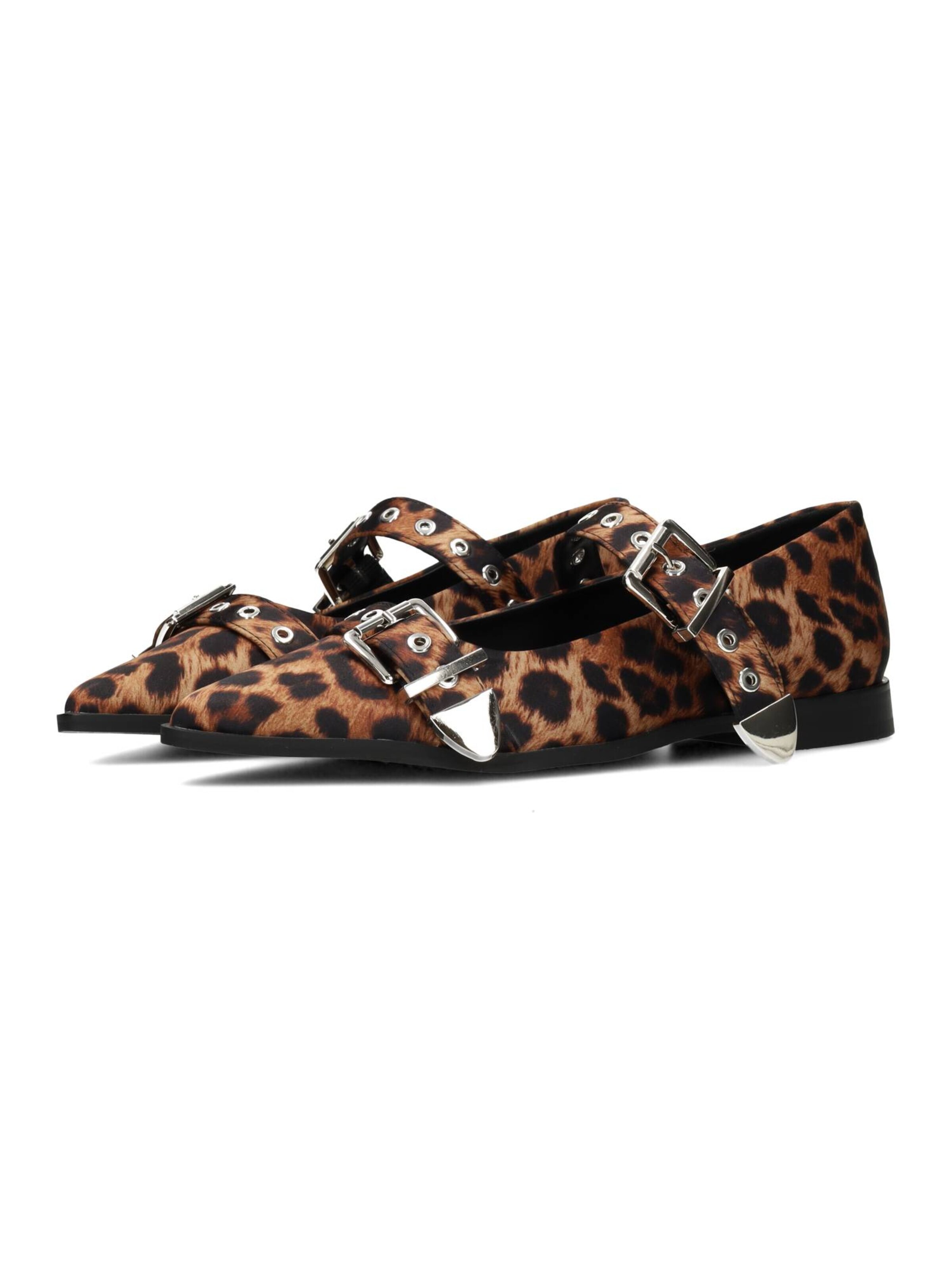 Ballerines à lanières 'Gulia' POSH by Poelman en marron