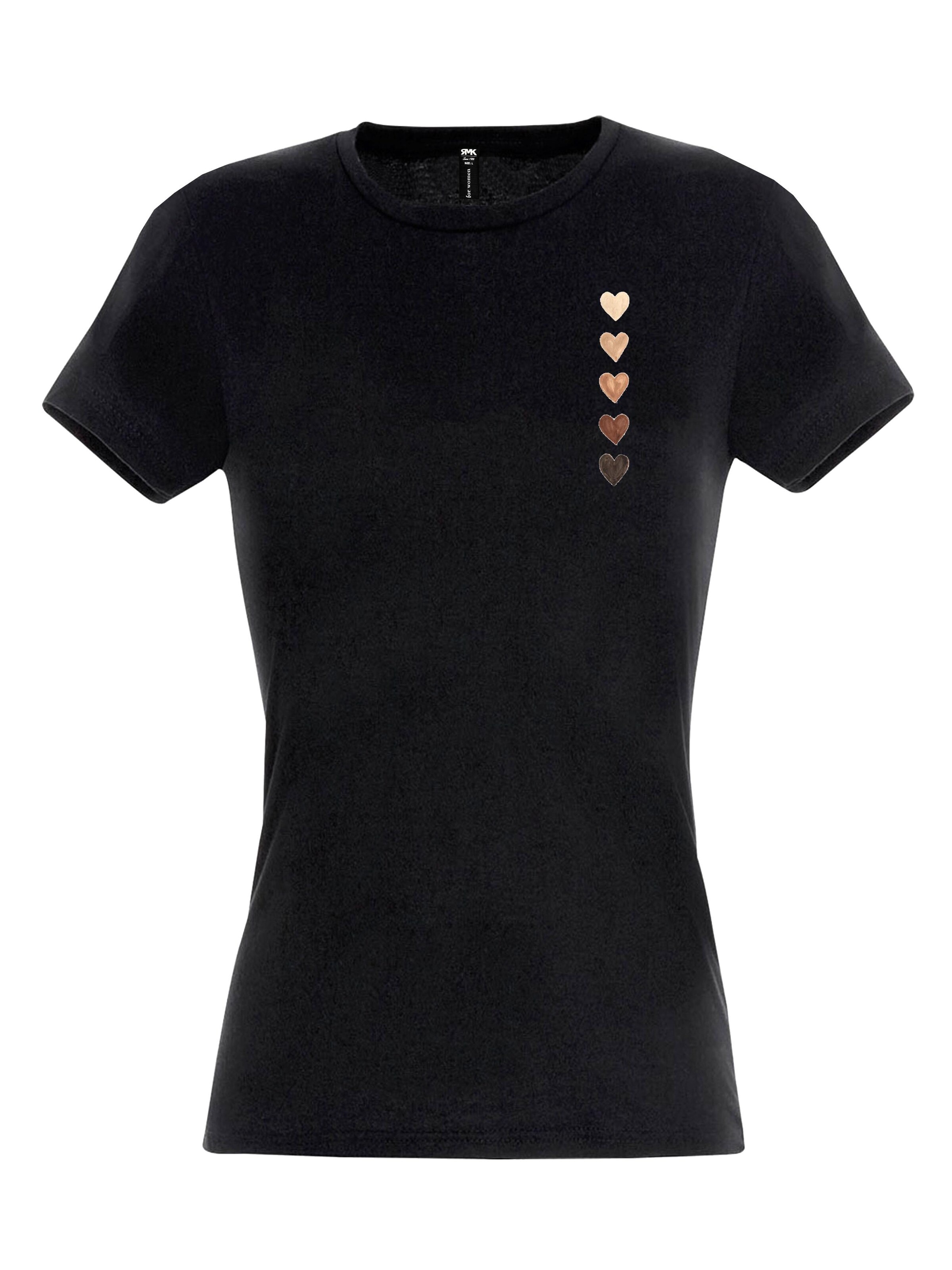 RMK Shirt 'Herz' in Black: front