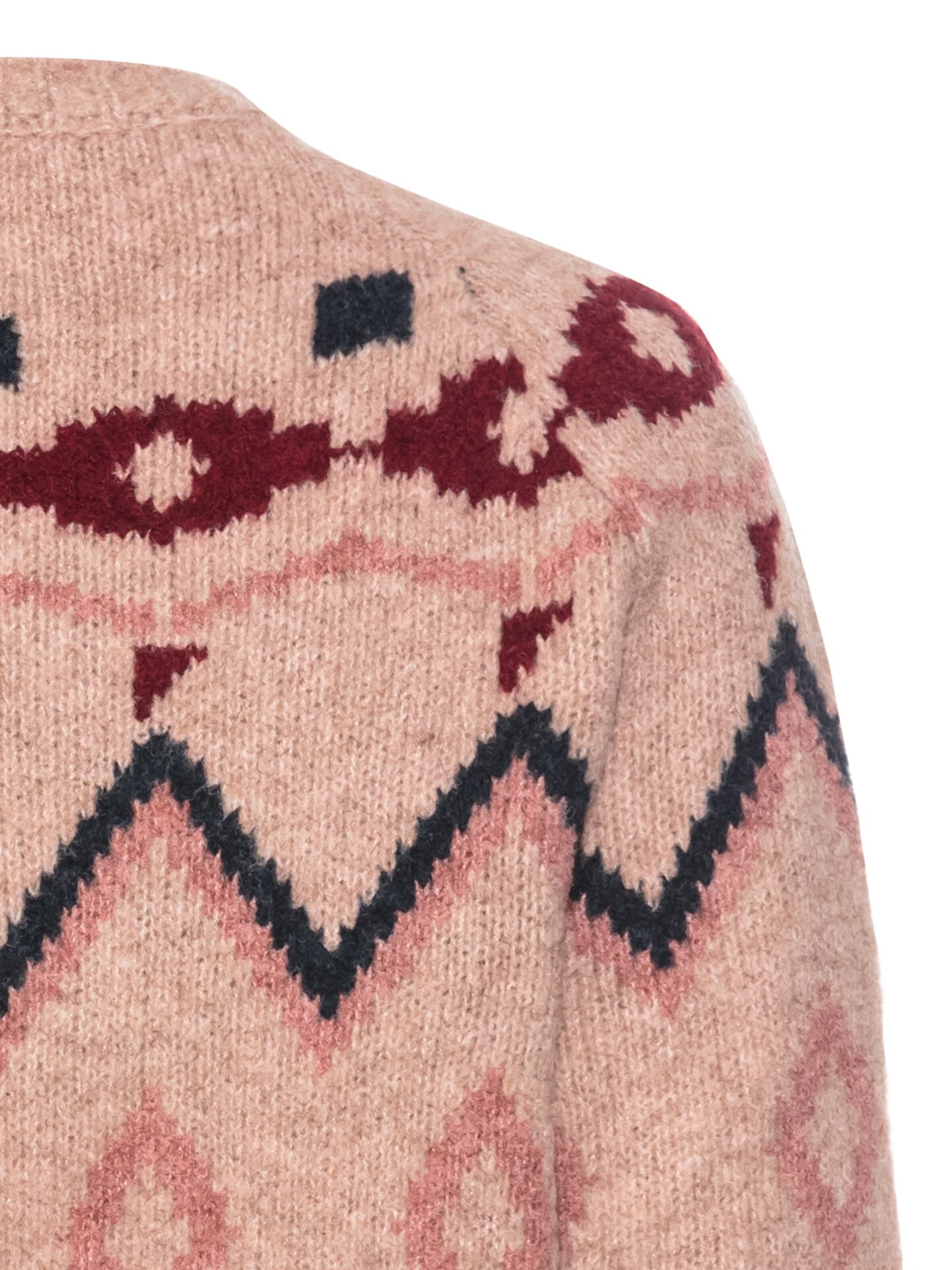 CAMEL ACTIVE Strickpullover mit Norwegermuster in Pink