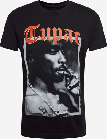 T-Shirt Mister Tee en noir : devant