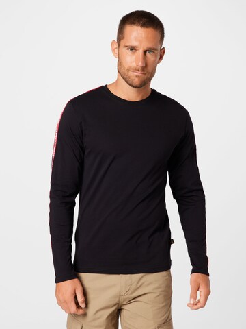 ALPHA INDUSTRIES Sweatshirt 'RBF Tape' in Schwarz: predná strana