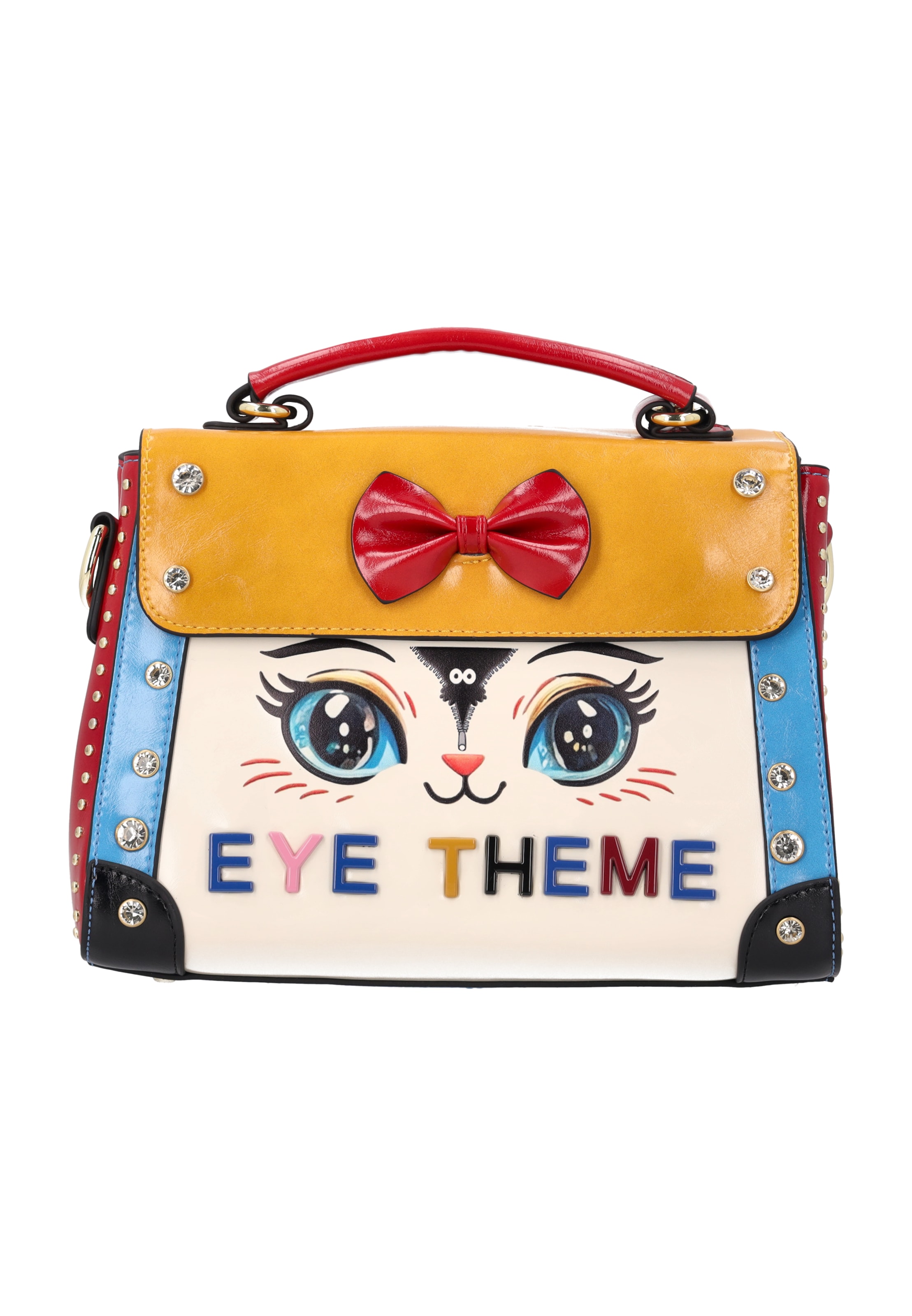 myMo Pop Handtas 'EYETHEME' in Gemengde kleuren: voorkant