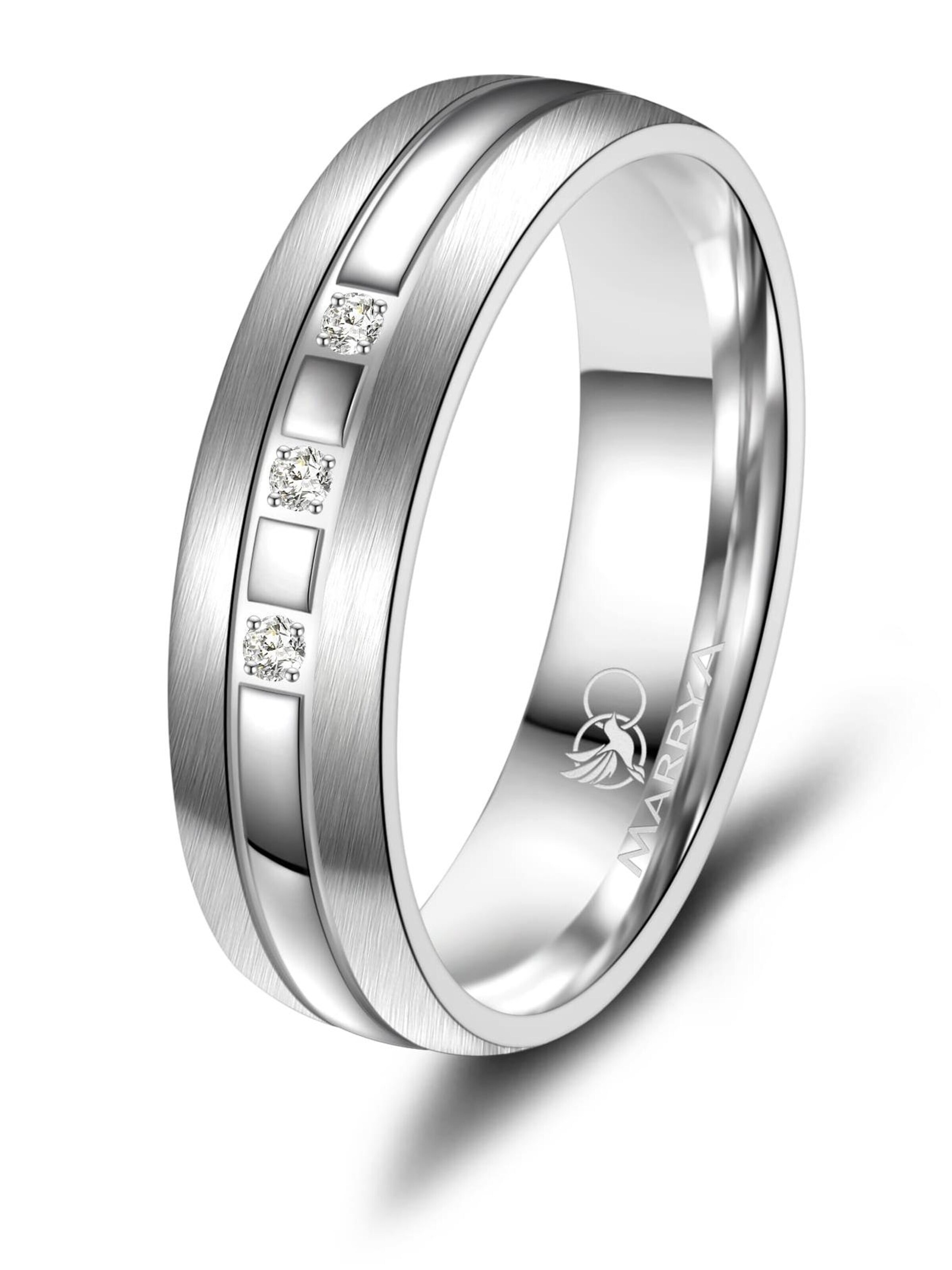 MARRYA - Anillo 'MARRYA SI-07 Ehering aus Silber' en plata: frente