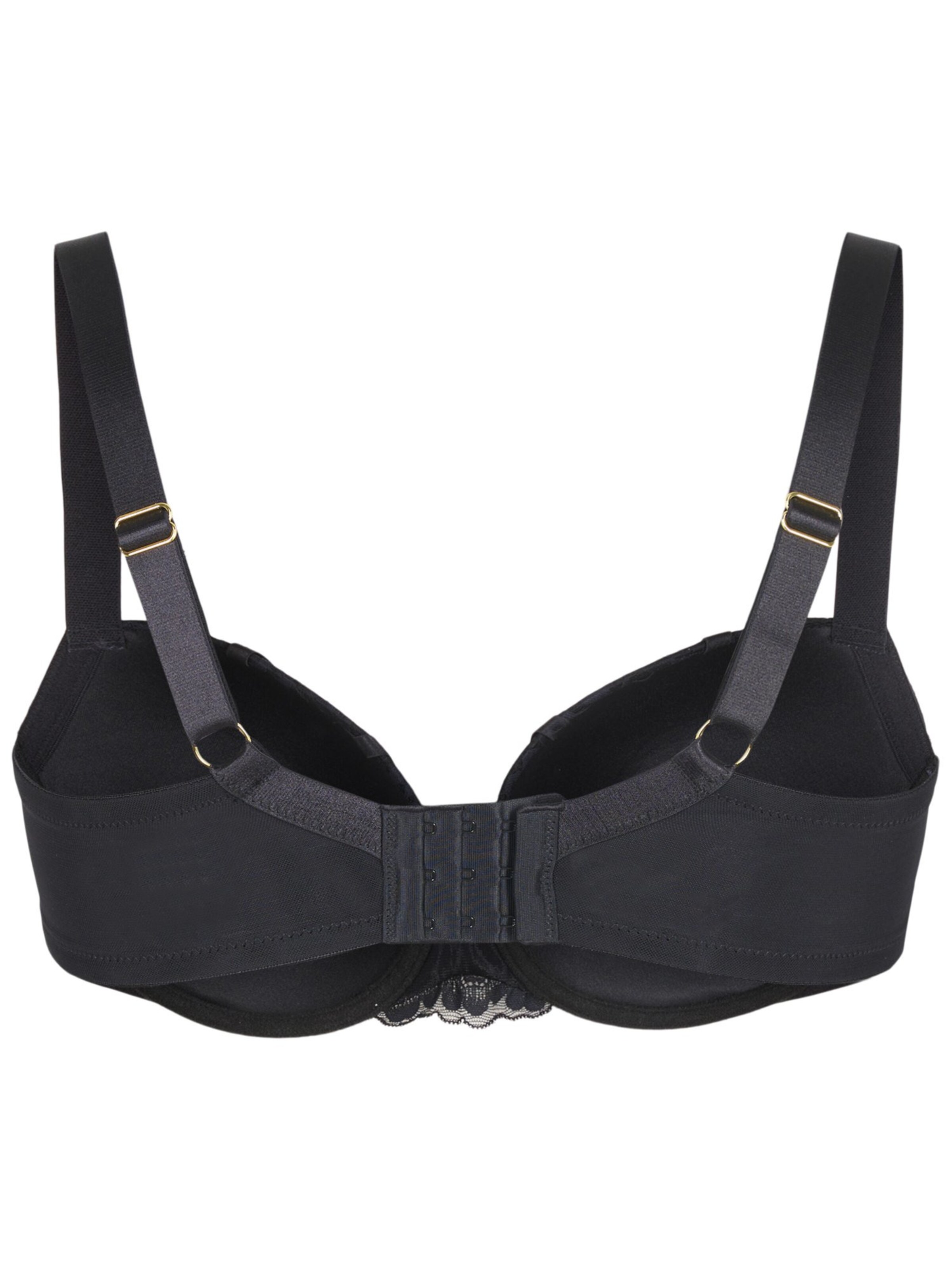 Devoted by Zizzi Balkonetová Podprsenka 'Lsasi' – černá