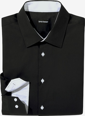 BRUNO BANANI Regular fit Business Shirt in Black: front