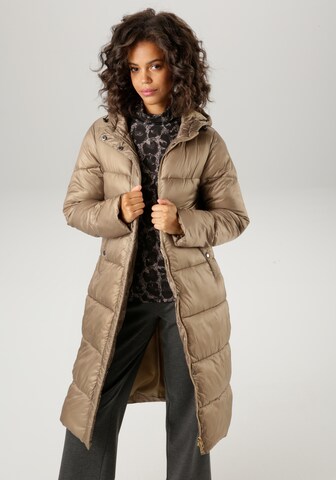 Aniston CASUAL Winter Coat in Beige: front