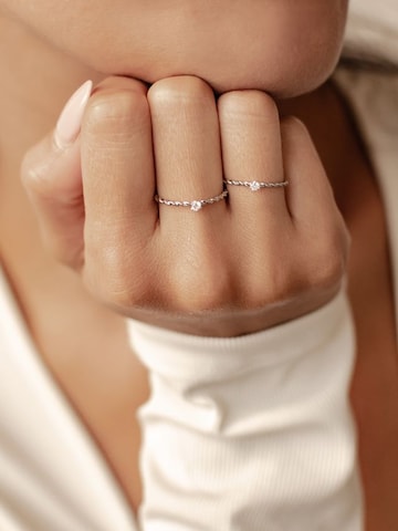 Dear Me - Anillo 'Together Diamond' en plata