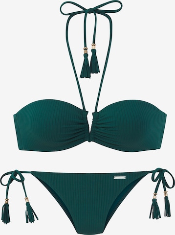 žalia Elbsand Bandeau Bikinis: priekis