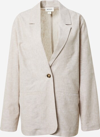 Monki Blazer in Beige: front