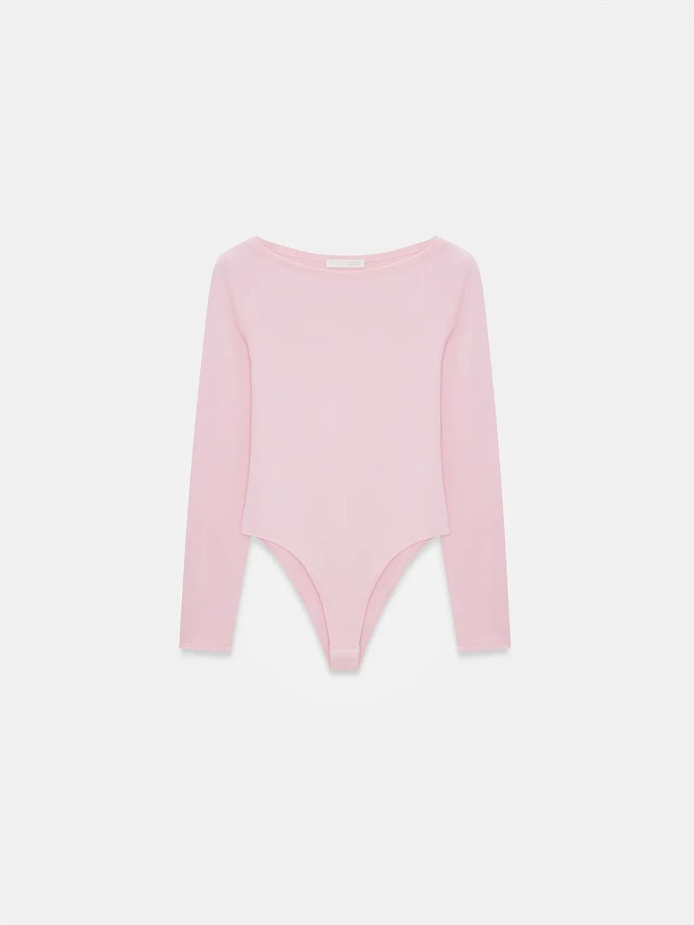 Body a camicia di Dilvin in rosa: frontale