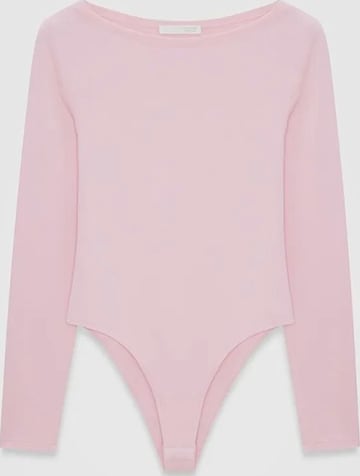 Body a camicia di Dilvin in rosa: frontale