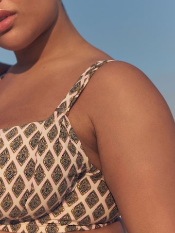 NextT-shirt Bikini gornji dio - bež boja