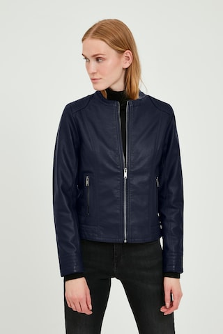 b.young Kunstlederjacke 'BYACOM' in Blau: predná strana