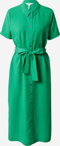 OBJECT - Vestido camisero 'TILDA ISABELLA' en verde: frente