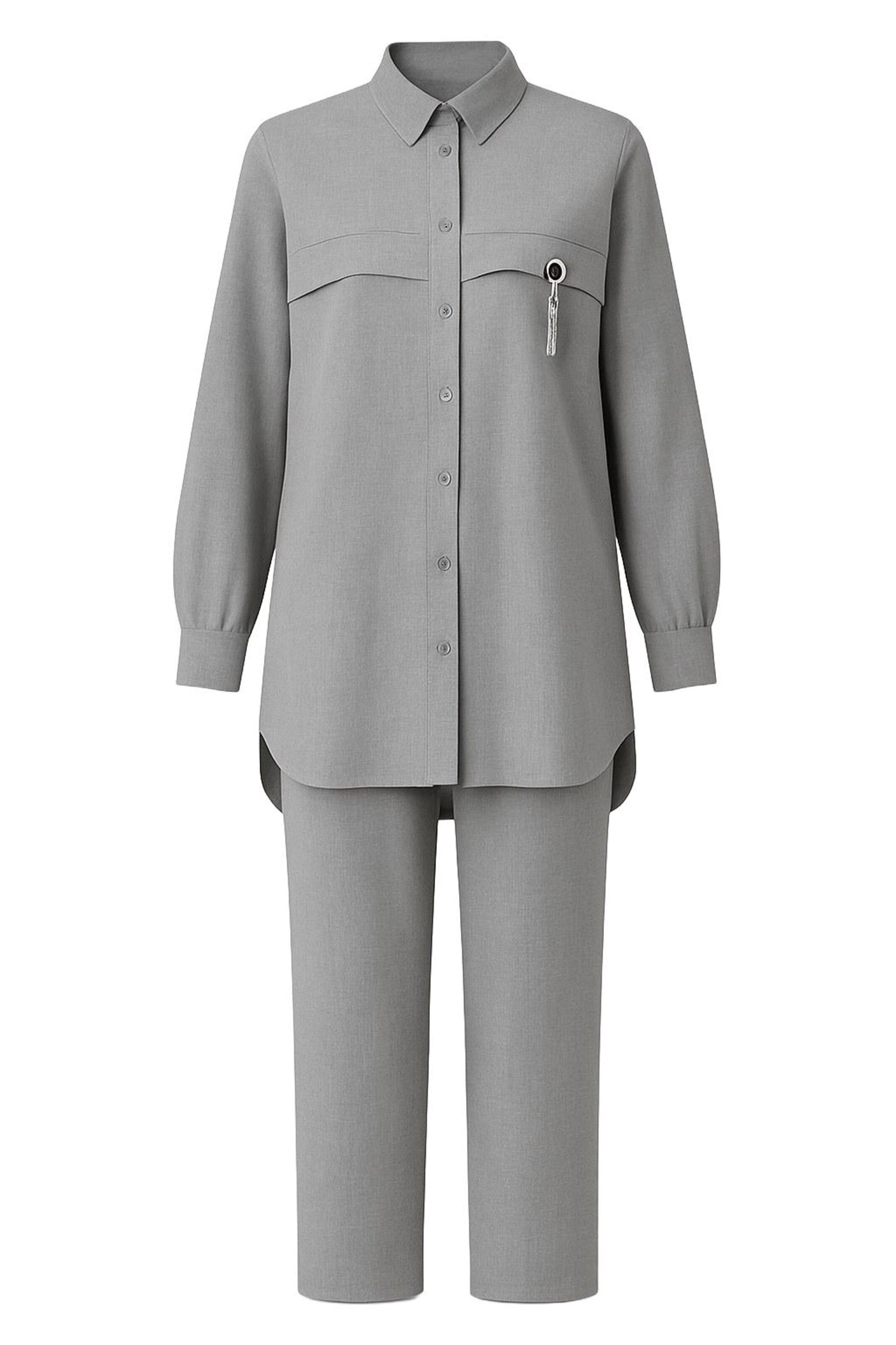 MODAMIHRAM Broekpak in de kleur Grijs, Productweergave