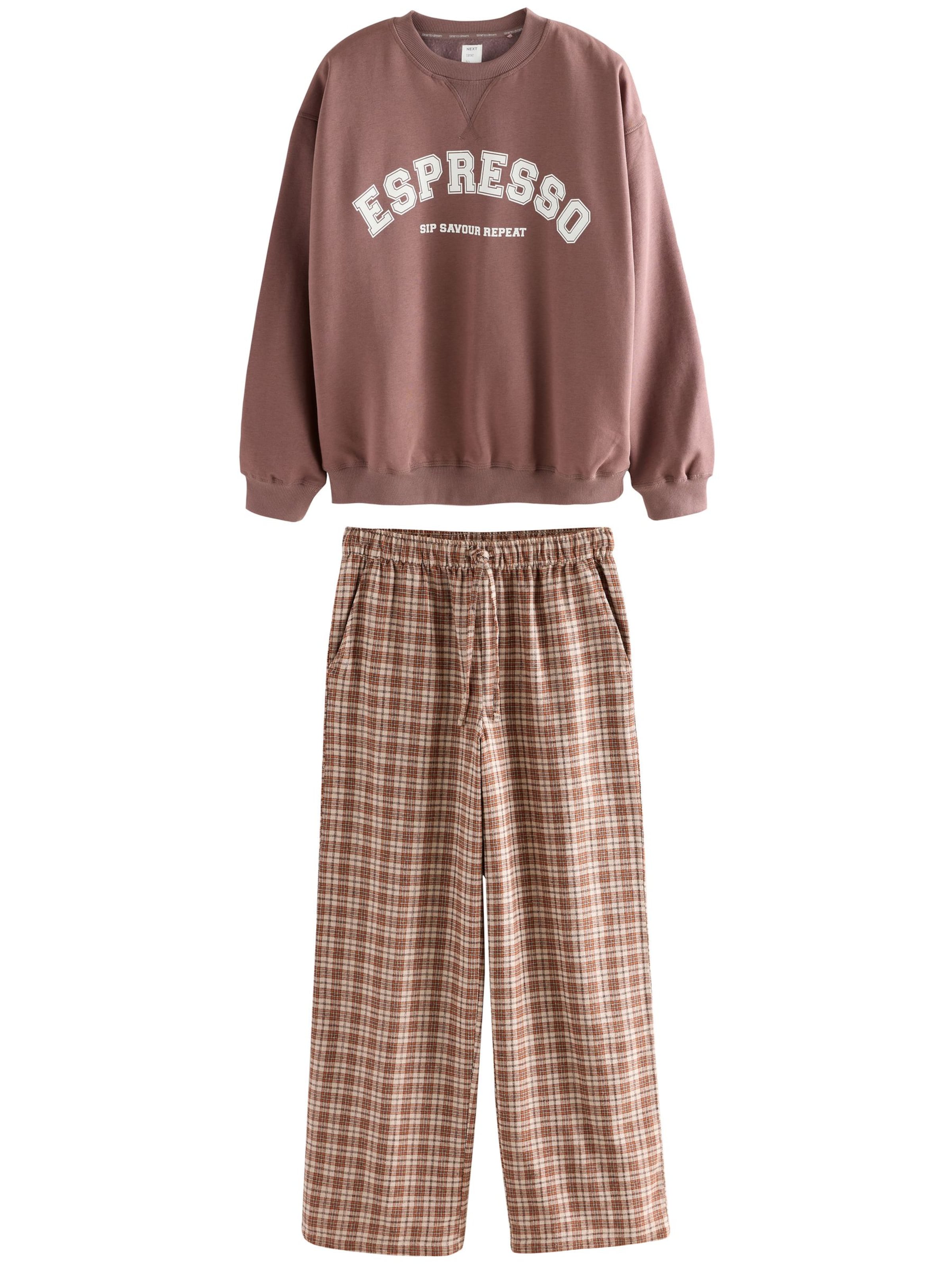 Next Pajama in Brown: front