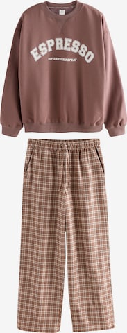 Next Pyjama värissä ruskea: etupuoli