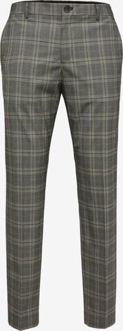 Coupe slim Pantalon 'Logan' SELECTED HOMME en gris : devant