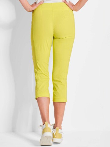 Coupe slim Pantalon 'Louisa' Goldner en vert