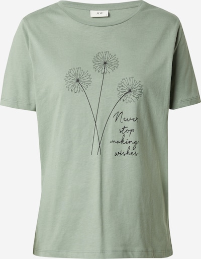 JDY T-Shirt 'FLORA' in grün / schwarz, Produktansicht