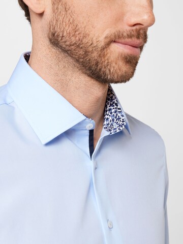 SEIDENSTICKER Slim fit Business shirt in Blue