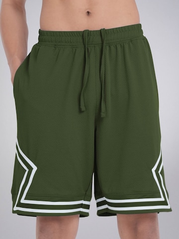PANTONECLO Boardshorts 'Pantoneclo Men’s Gym Shorts with Side Gaset'‌ in Grün: Vorderseite