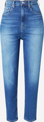 Tommy Jeans - Tapered Calças de ganga 'MOM JeansS' em azul: frente