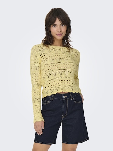 Pull-over 'JDYSUN' JDY en jaune : devant