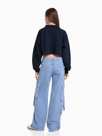 Sweat-shirt Bershka en bleu