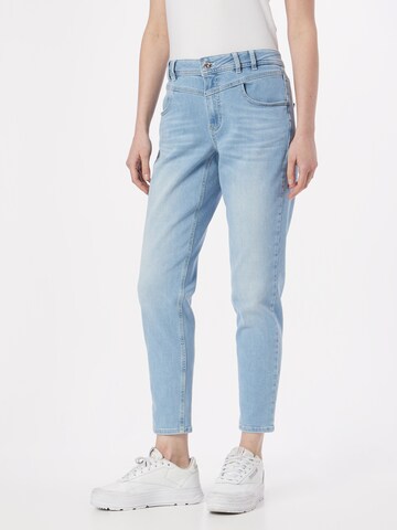 TAIFUN Tapered Jeans in Blauw: voorkant