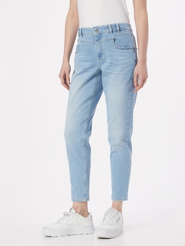 TAIFUN Tapered Jeans in Blauw: voorkant