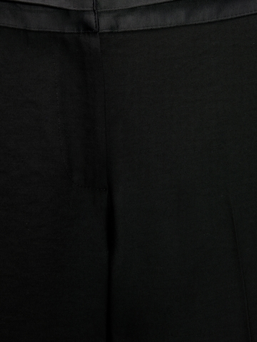 Pull&Bear Loosefit Ráncos nadrág - fekete