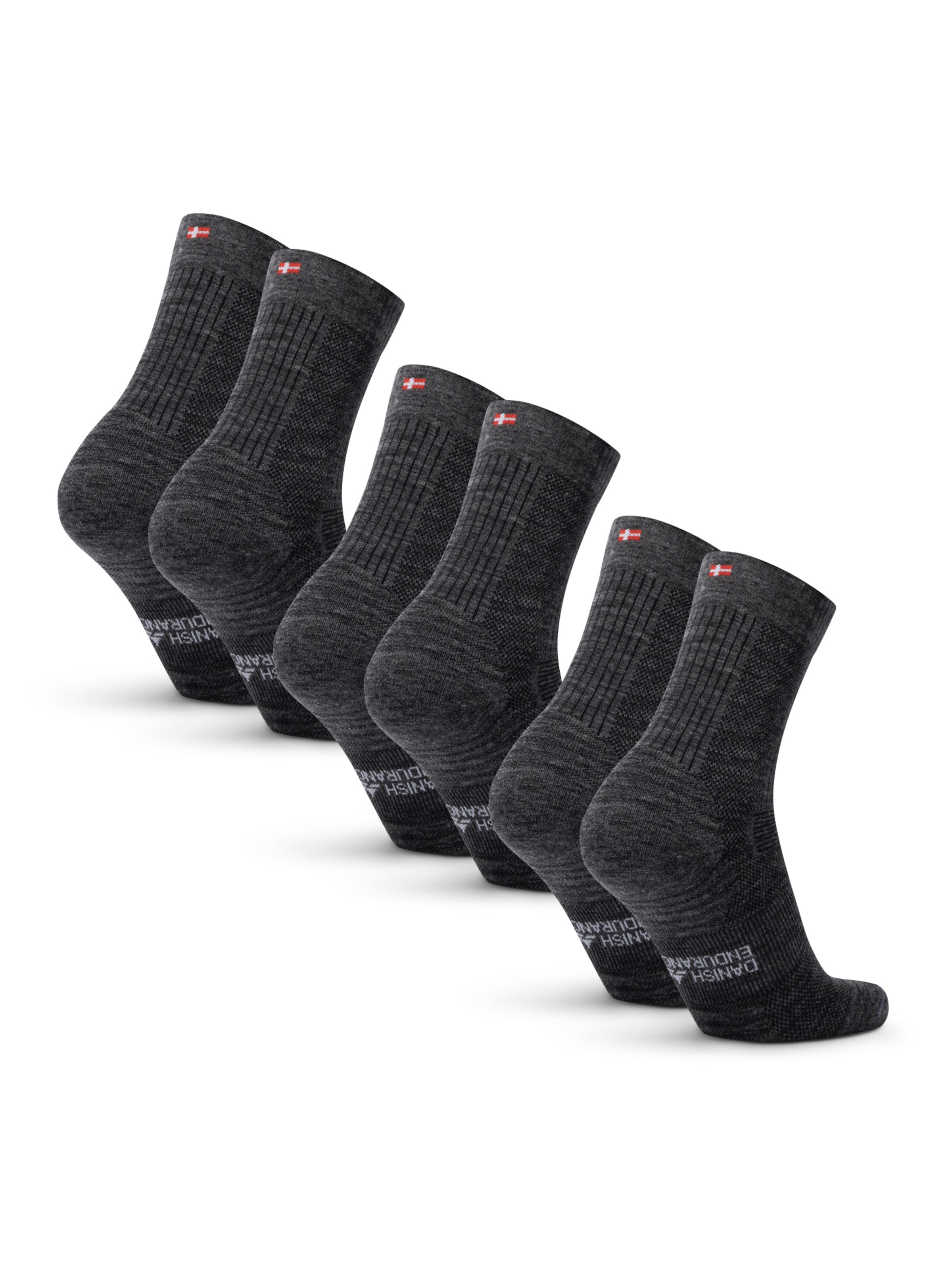 Chaussettes de sport 'Light Hiking Crew' DANISH ENDURANCE en gris
