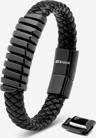 SERASAR Armband 'Helix' in Schwarz: Vorderseite