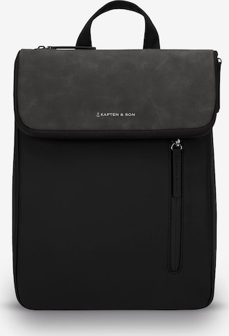 Kapten & Son Rucksack 'Vallen All Black' in Schwarz: predná strana