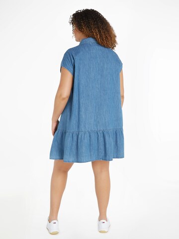 Tommy Jeans Curve Blusenkleid in Blau