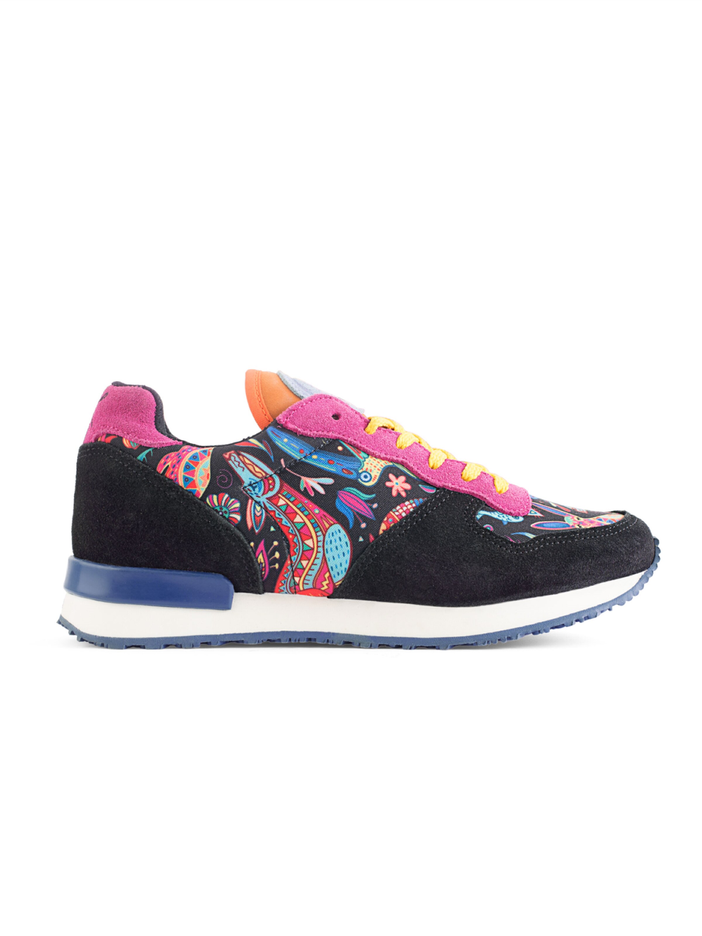 inkkas Sneaker low 'Inkkas Zocalo Sneaker – Handgefertigter Damen-Sneaker inspiriert von mexikanischer Volkskunst'‌‌‌‌‌‌‌‌‌‌ in Mischfarben