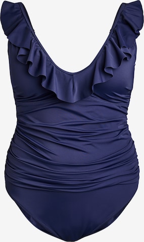 Swim by ZizziBustier Jednodijelni kupaći kostim 'Kitrin' - plava boja: prednji dio