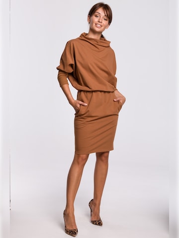 BeWear - Vestido en marrón: frente