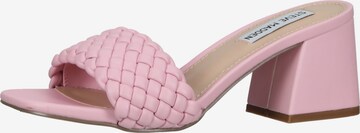 STEVE MADDEN Mules in Pink: front