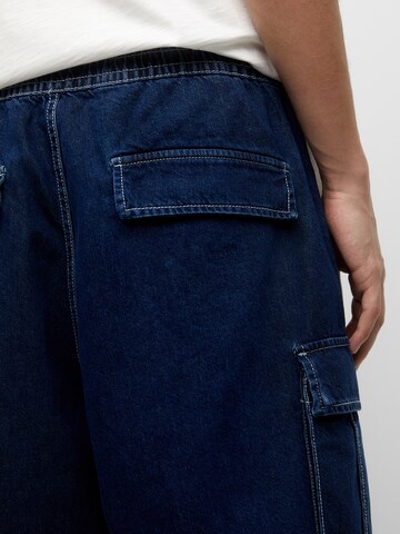 Loosefit Jeans cargo di Pull&Bear in blu