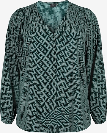 Zizzi Blouse 'CAANNI' in Green: front
