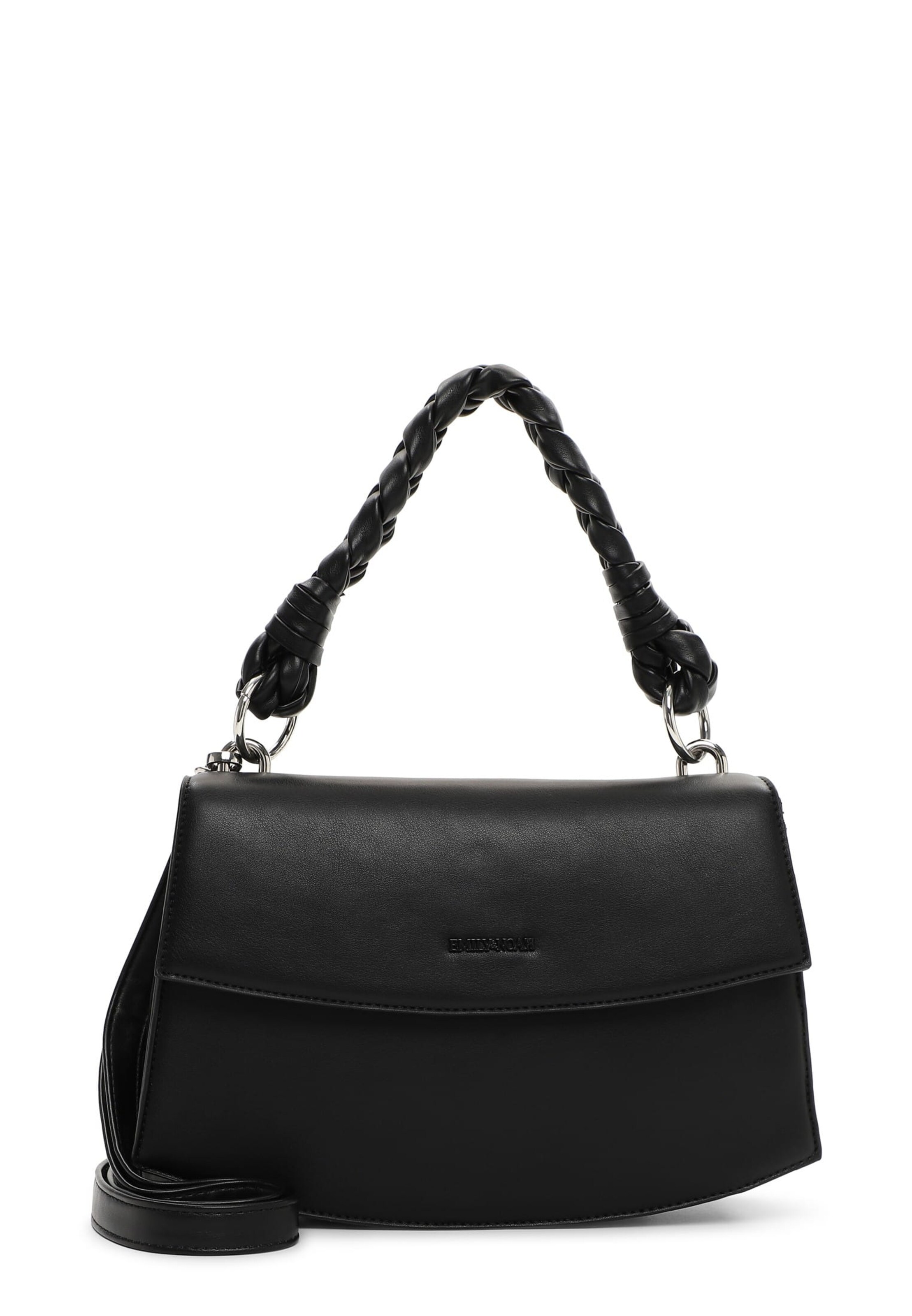 Sac bandoulière 'Emanuelle' Emily & Noah en noir : devant