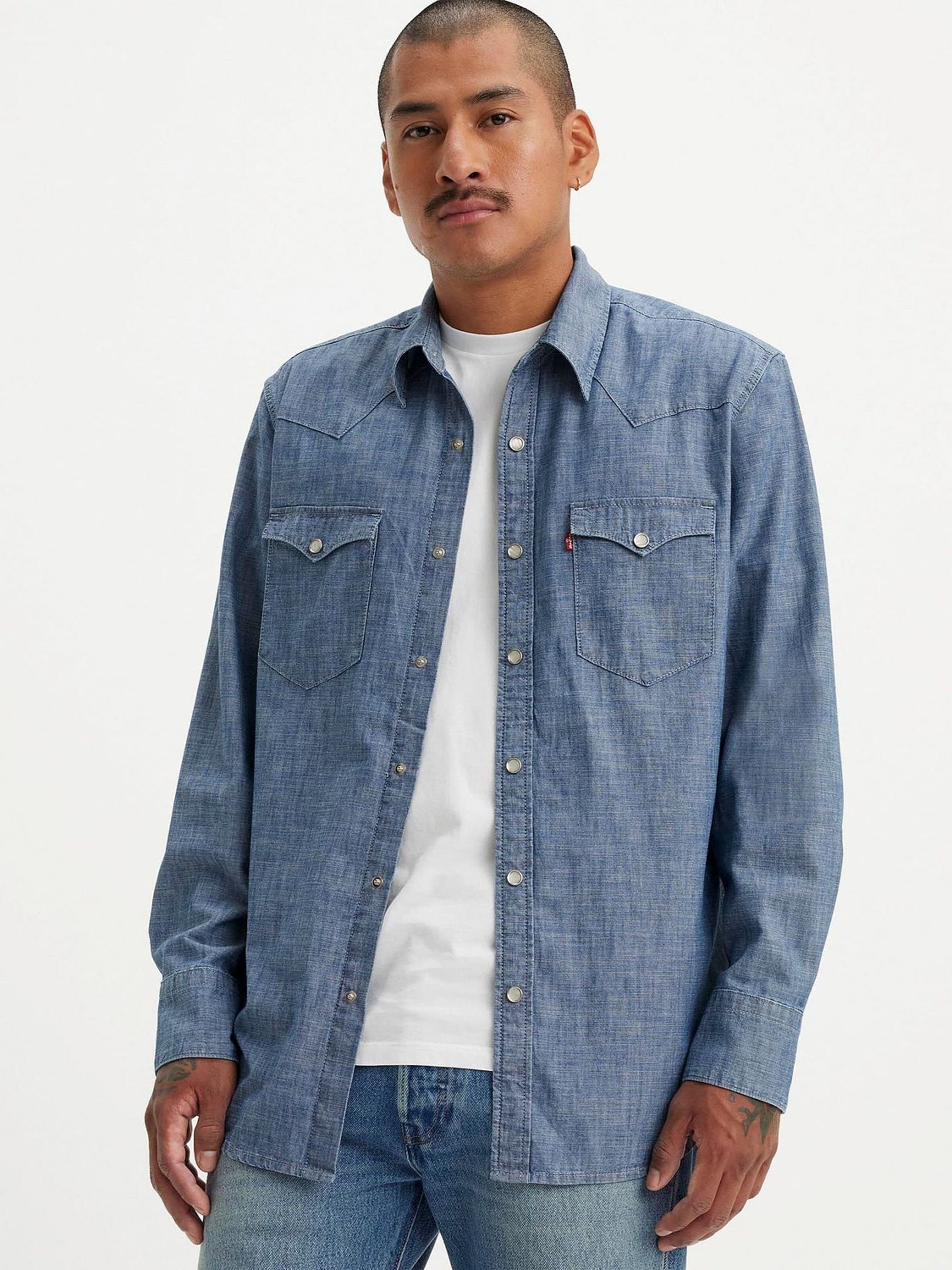 LEVI'S ® Regular Fit Hemd 'Barstow Western'‌‌‌‌‌‌‌ in Blau