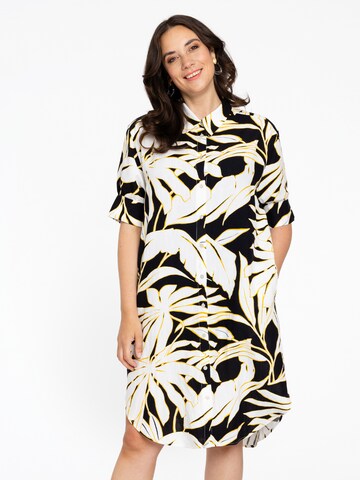 YOEK Shirt dress in Black: front
