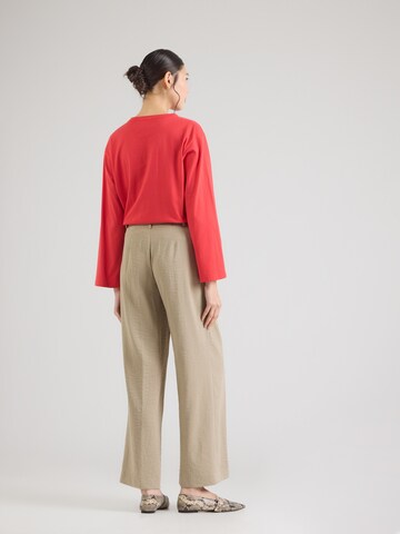 JDY Bő szár Élére vasalt nadrágok 'JDYRIiver' - bézs