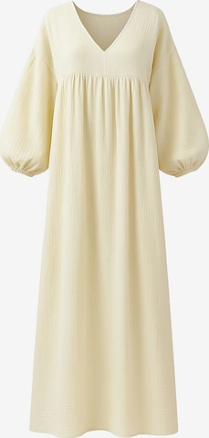 Robe Elara en beige : devant
