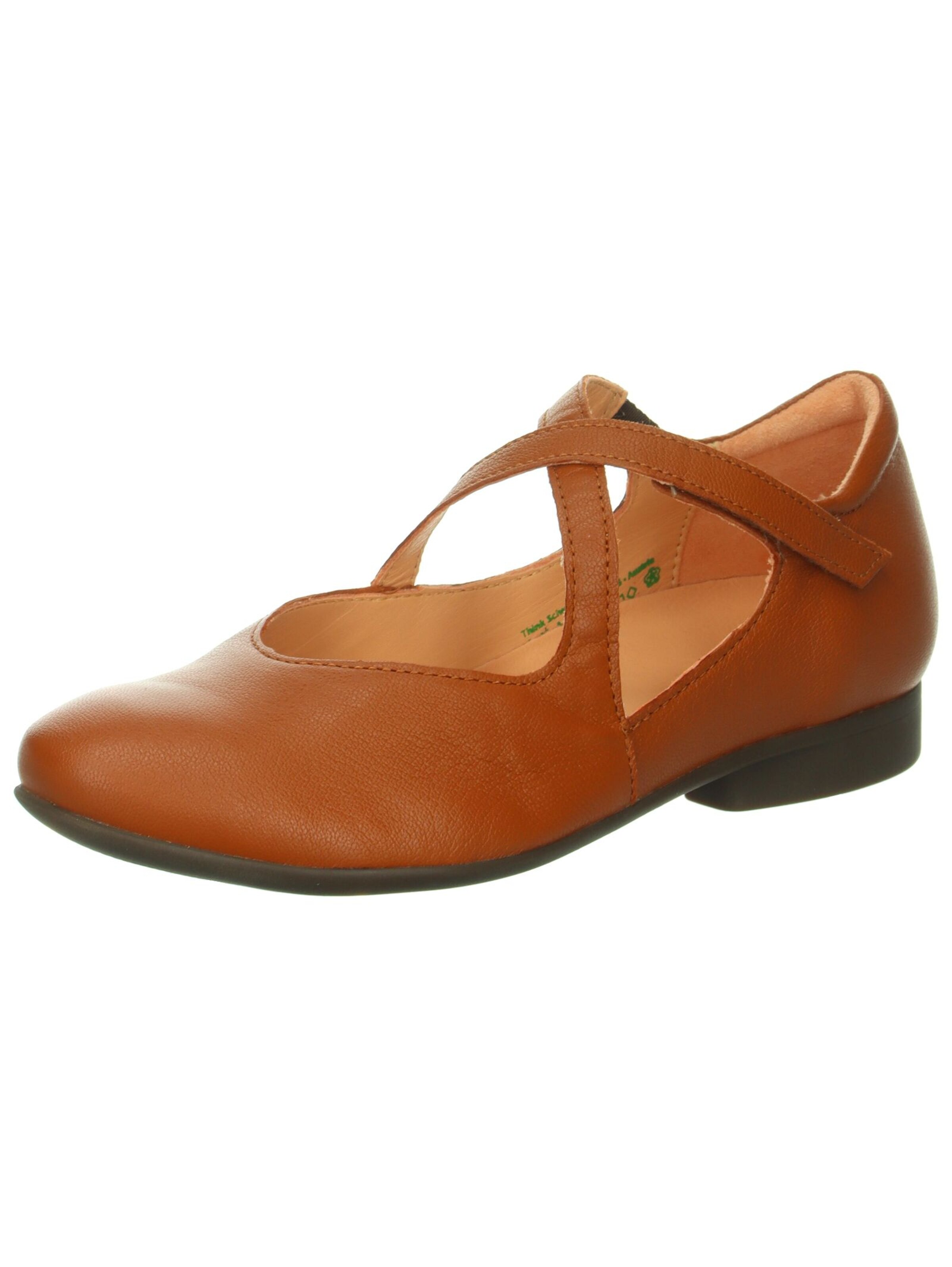 Ballerina con cinturino di THINK! in marrone: frontale