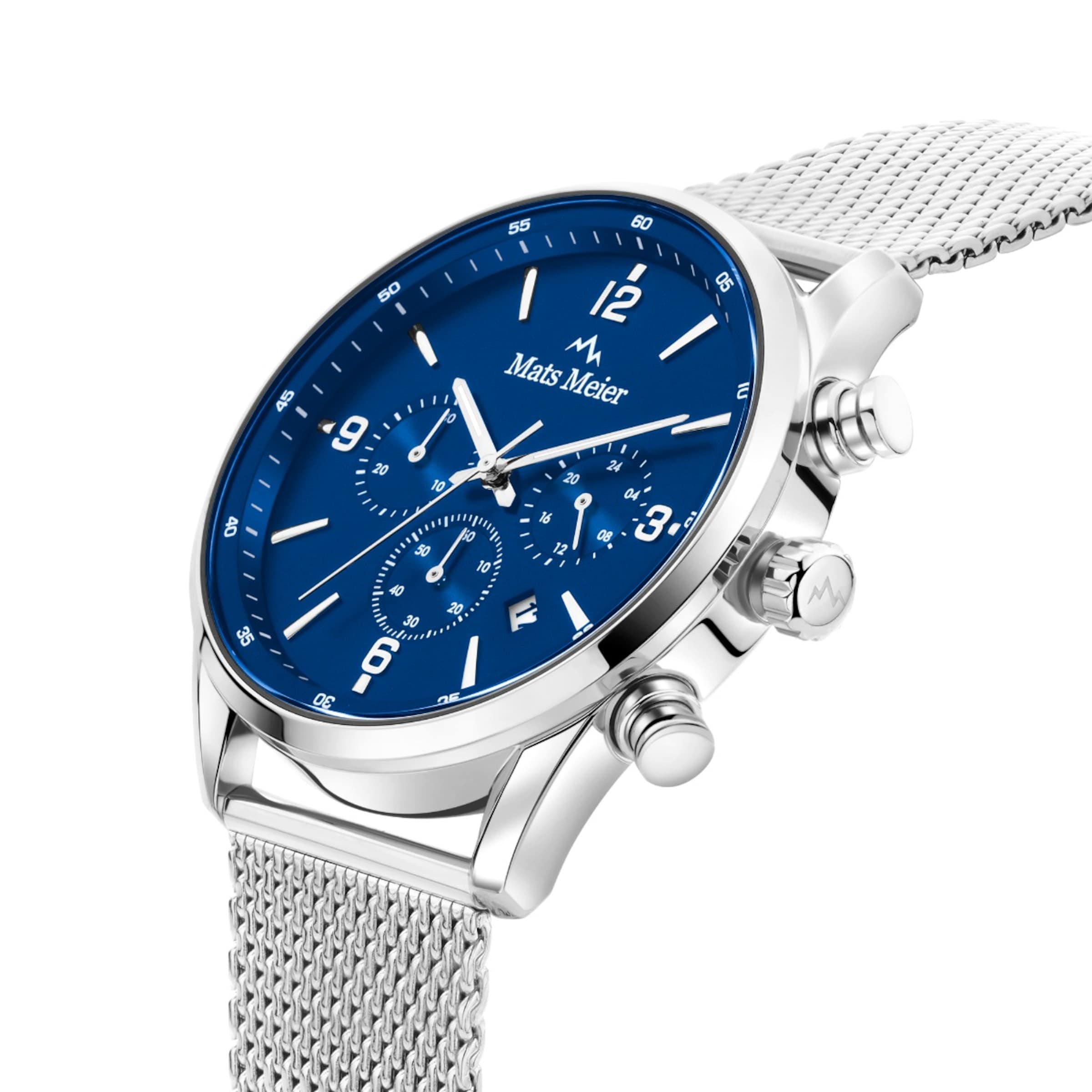 Mats Meier Uhr in Silber